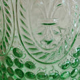 Carica l'immagine nel visualizzatore della galleria, Brocca in vetro verde lavorata