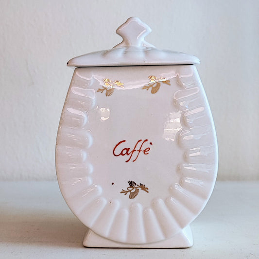 Coppia di barattoli zucchero e caffè