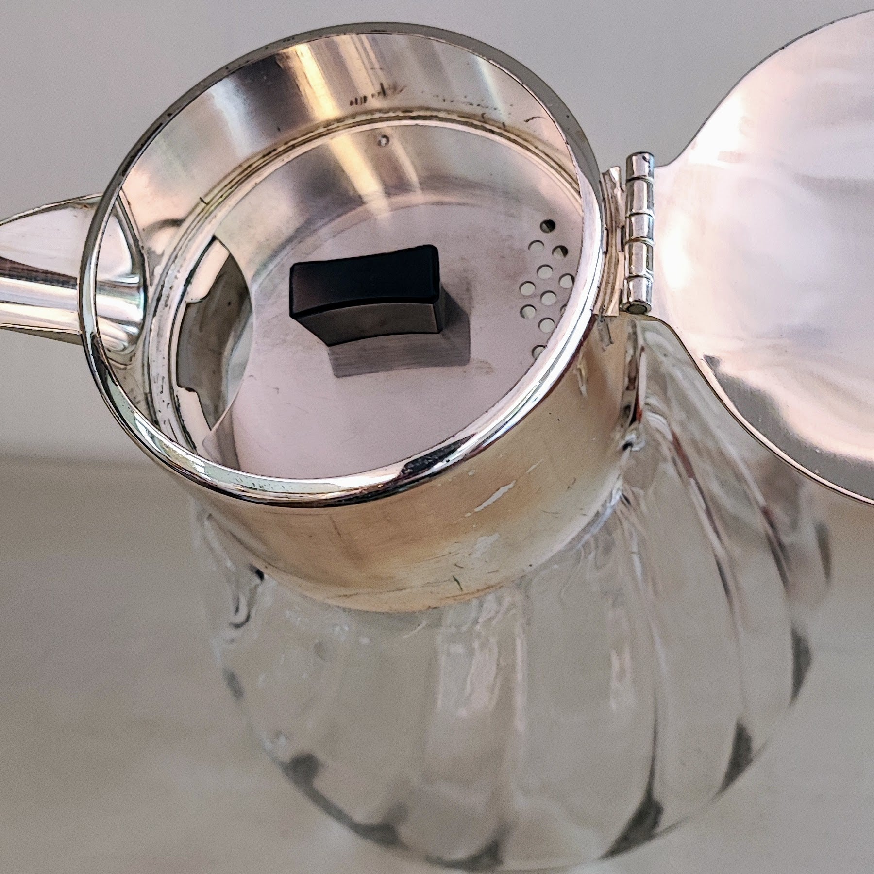 Amber glass jug