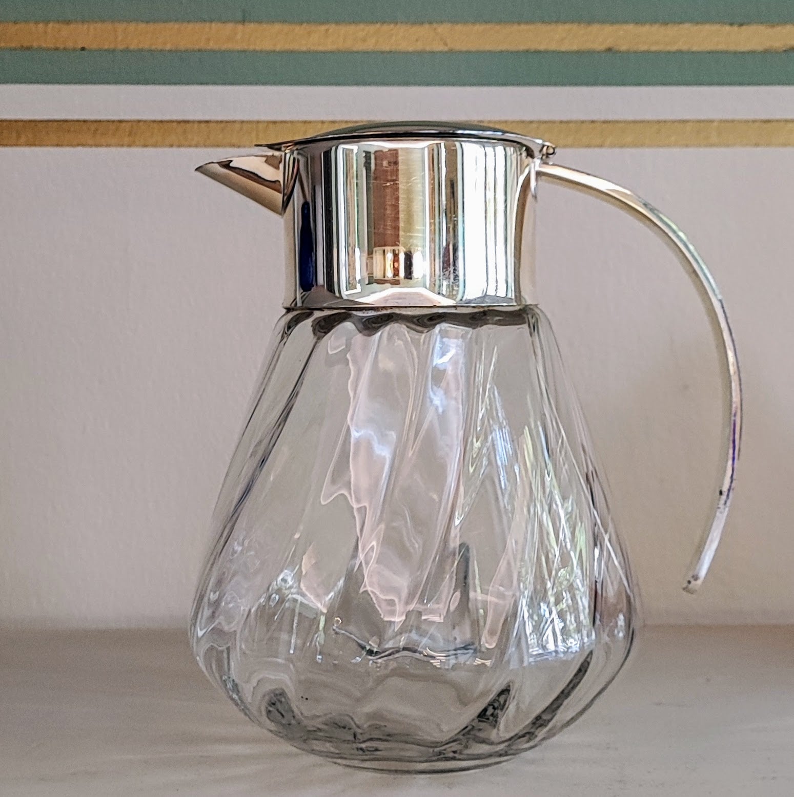 Amber glass jug