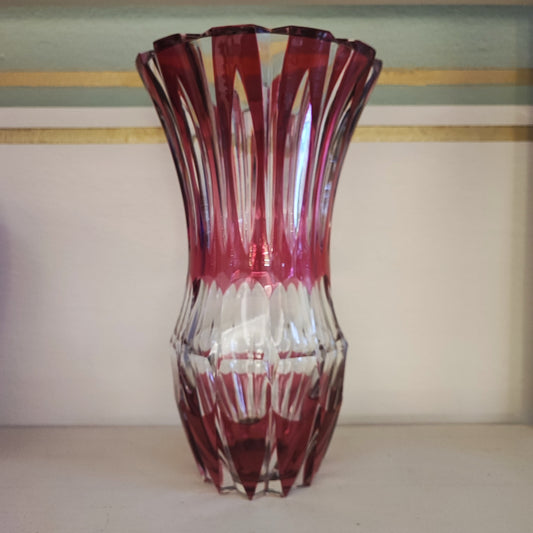 Vaso in cristallo di Bohemia