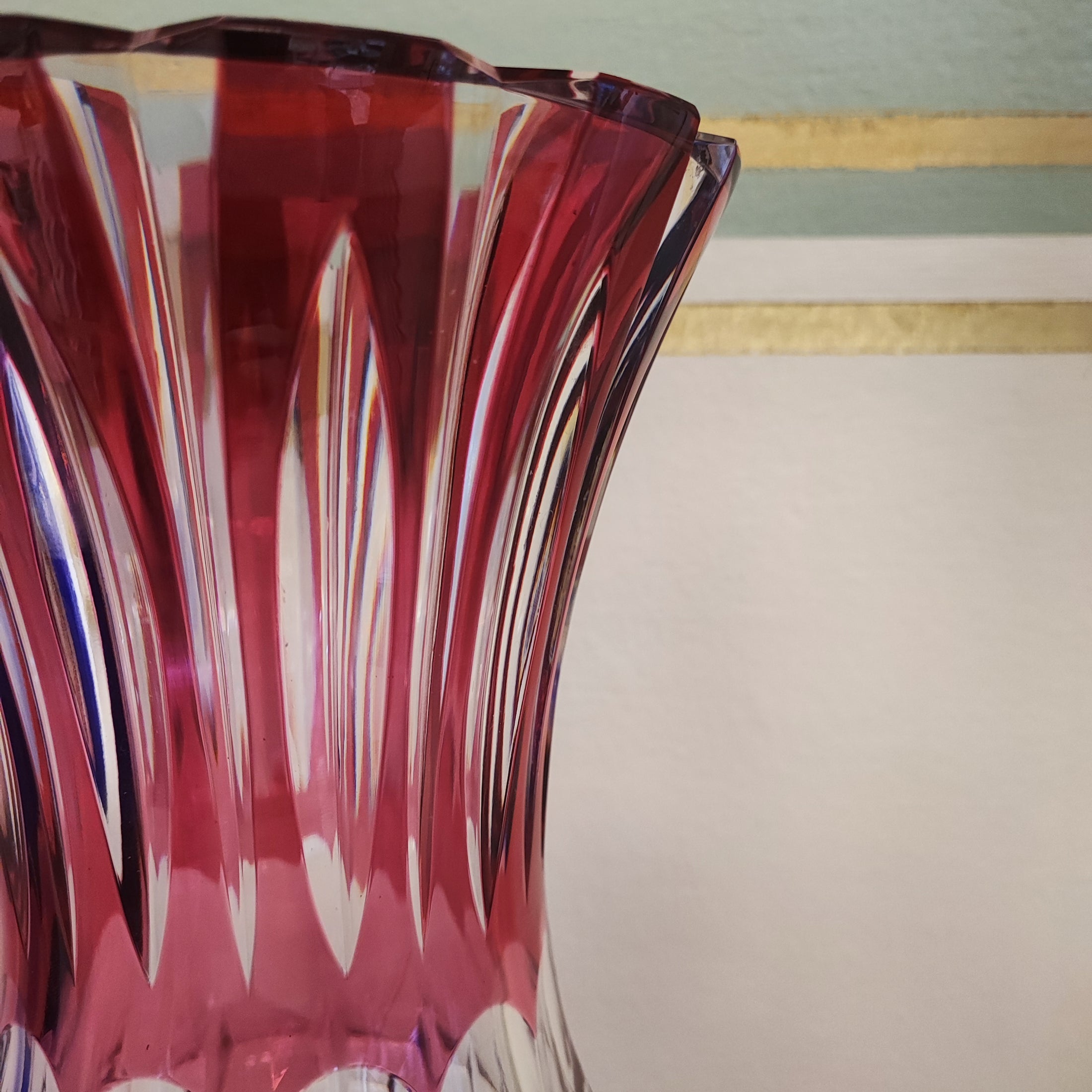 Vaso in cristallo di Bohemia