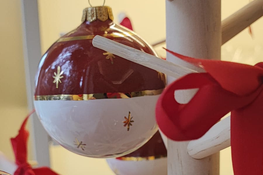 Palla di Natale 2025 rossa