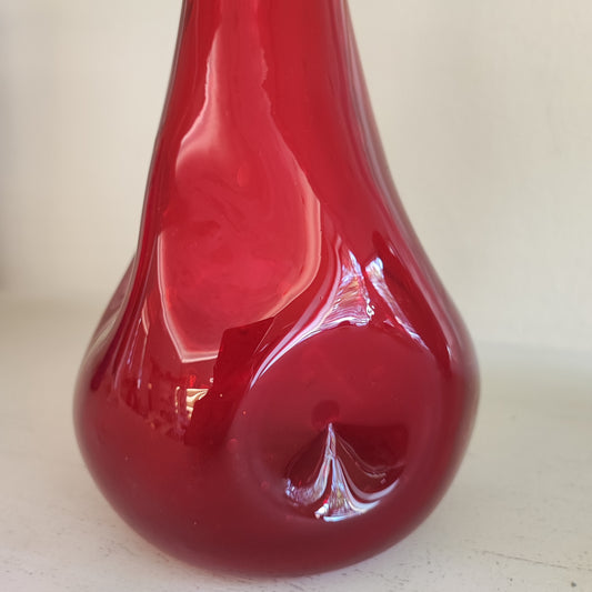 Vaso rosso vetreria di Empoli